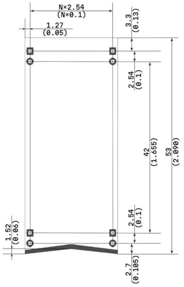 MICRORACK Module Dimensions
